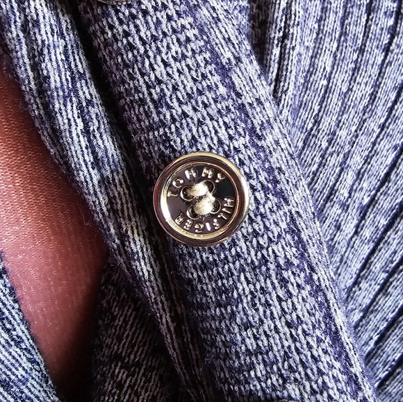 Tommy Hilfiger cardigan. Navy rib. Size  small. - Picture 3 of 9
